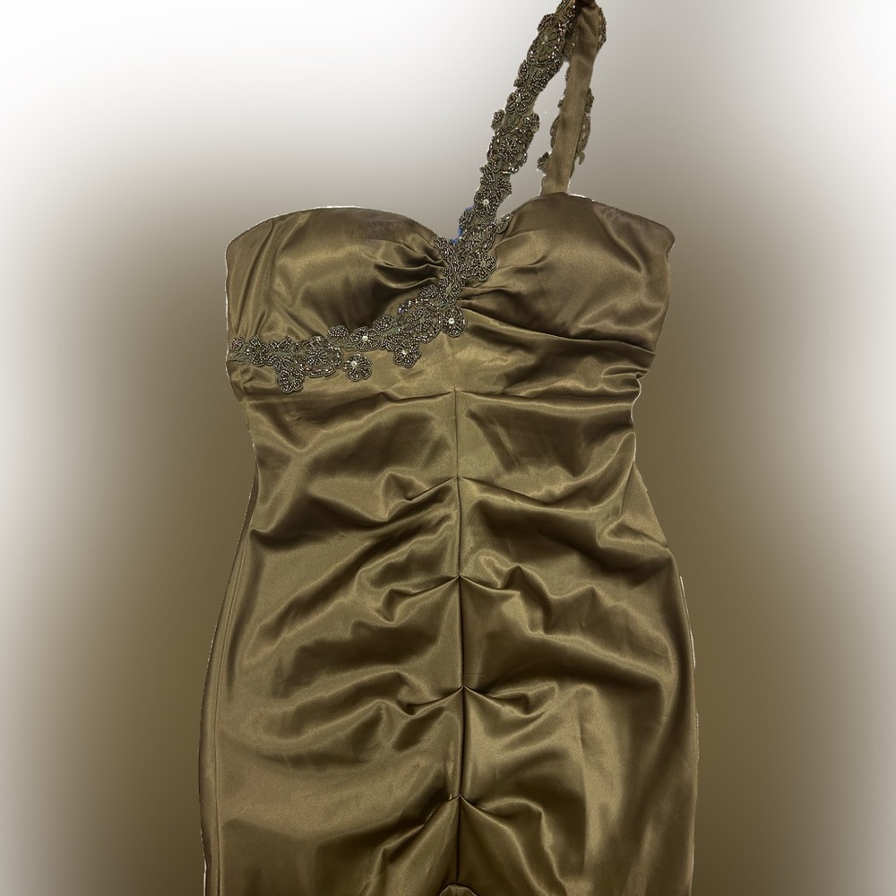 Vintage Xscape Olive green formal dress